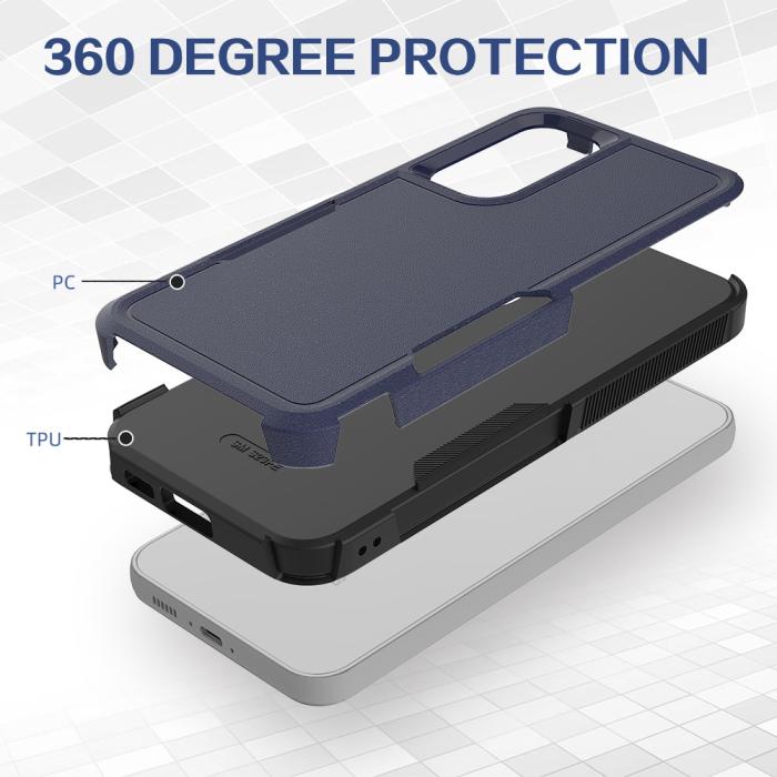 Bild 4,  Samsung Galaxy S23 FE Skal Dual Hybrid Mörk Blå - Teknikhallen.se