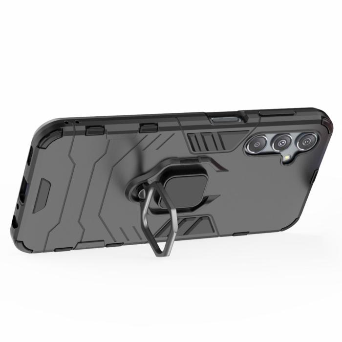Bild 3,  Samsung Galaxy S23 FE Skal Hybrid Armor Ring Svart - Teknikhallen.se
