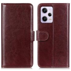  Xiaomi Redmi Note 12 Pro 5G Fodral Crazy Horse L&auml;der Brun - Teknikhallen.se