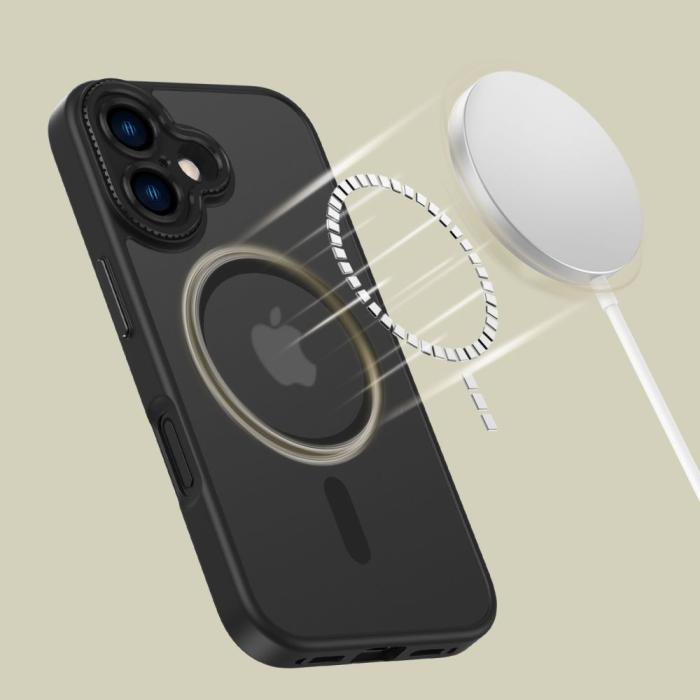Bild 5, Tech-Protect Tech-Protect iPhone 16 Skal MagSafe MagCam Matt Svart - Teknikhallen.se