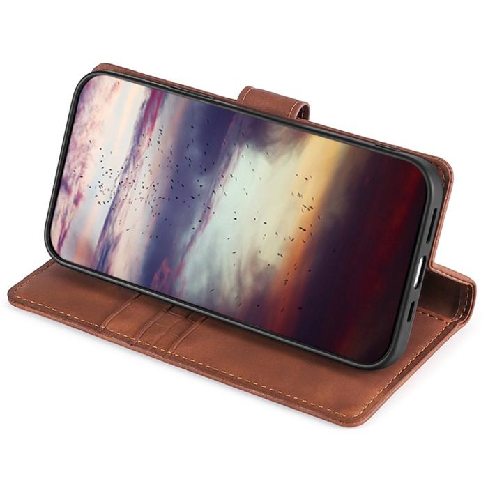 Bild 3,  Samsung Galaxy S23 Plus Fodral Krokodil Textur Brun - Teknikhallen.se