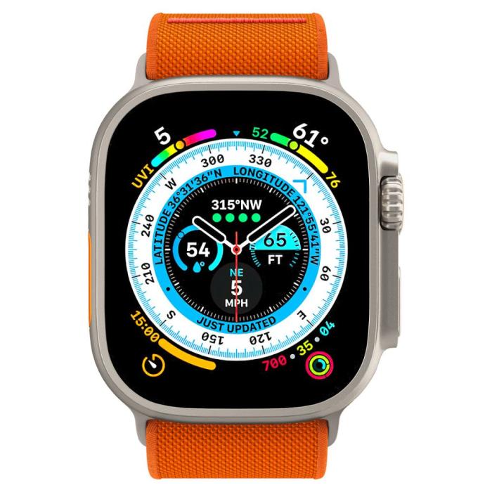 Bild 3, Spigen Spigen Apple Watch 42/44/45/46/49 mm Armband Fit Lite Ultra Orange - Teknikhallen.se