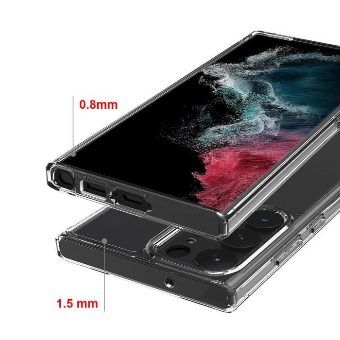 Bild 5, Tech-Protect Tech-Protect Galaxy S23 Ultra Skal FlexAir Hybrid Transparent - Teknikhallen.se