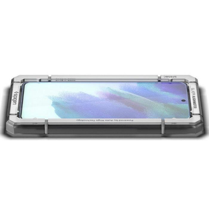 Bild 4, Spigen Spigen Samsung Galaxy S21 FE 2-PACK ALM Glas.tR Härdat Glas - Teknikhallen.se