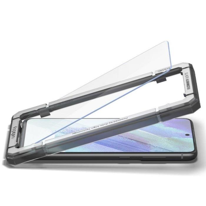 Bild 5, Spigen Spigen Samsung Galaxy S21 FE 2-PACK ALM Glas.tR Härdat Glas - Teknikhallen.se