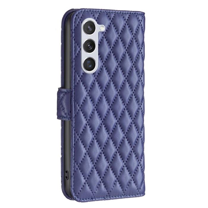 Bild 5,  Samsung Galaxy S24 Fodral Diamond Läder Blå - Teknikhallen.se