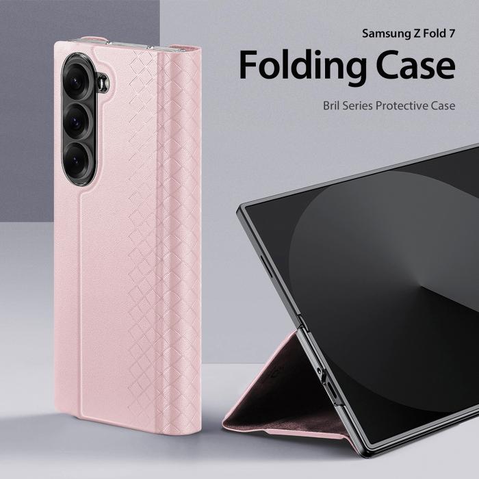 Bild 3, DUX DUCIS DUX DUCIS Samsung Galaxy Z Fold 7 Fodral Bril Series Rosa - Teknikhallen.se