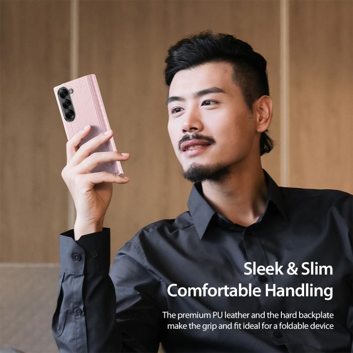 Bild 4, DUX DUCIS DUX DUCIS Samsung Galaxy Z Fold 7 Fodral Bril Series Rosa - Teknikhallen.se