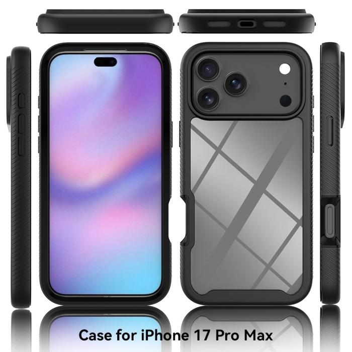 Bild 6,  iPhone 17 Pro Max Skal Hybrid Shockproof Svart - Teknikhallen.se