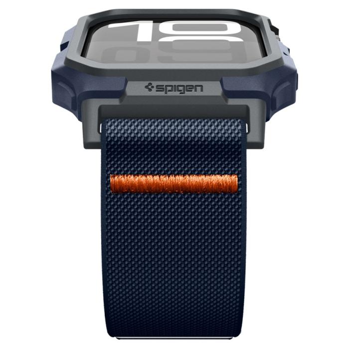Bild 4, Spigen Spigen Apple Watch 11/10 (46 mm) Skal/Armband Lite Fit 'Pro' Navy Blue - Teknikhallen.se