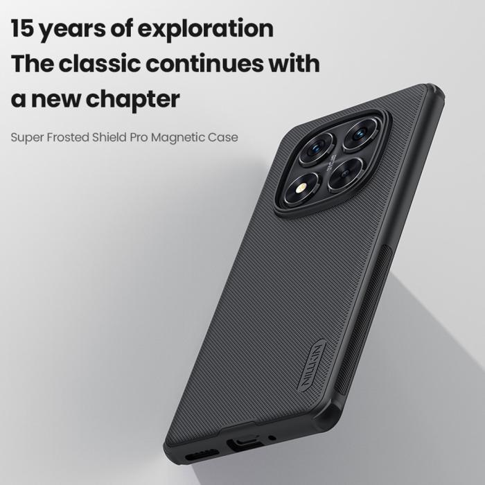 Bild 5, NILLKIN NILLKIN Xiaomi Redmi Note 14 Pro 5G Skal Frosted Shield Svart - Teknikhallen.se