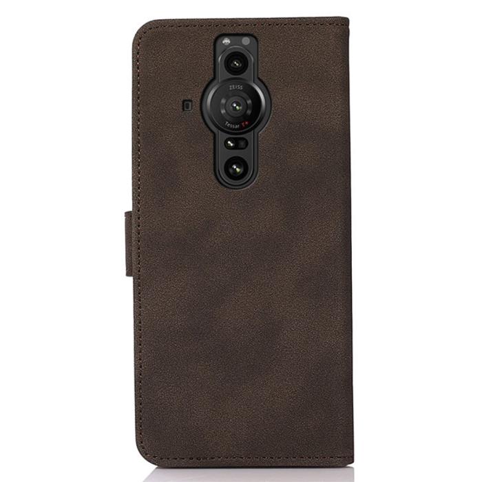 Bild 3, KHAZNEH KHAZNEH Sony Xperia Pro-I Fodral Retro Läder Brun - Teknikhallen.se