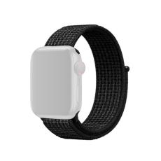  Nylon Armband Apple Watch 42/41/40/38 mm - Svart - Teknikhallen.se