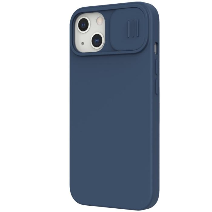 Bild 3, NILLKIN iPhone 13 Pro - NILLKIN MagSafe CamShield Silky Liquid Skal - Blå - Teknikhallen.se