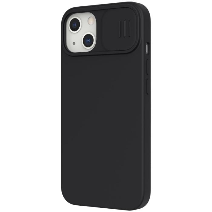 Bild 3, NILLKIN iPhone 13 Pro - NILLKIN MagSafe CamShield Silky Liquid Skal - Svart - Teknikhallen.se