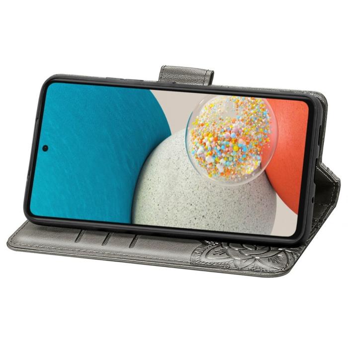Bild 5,  Samsung Galaxy A53 5G Fodral Butterfly Grå - Teknikhallen.se