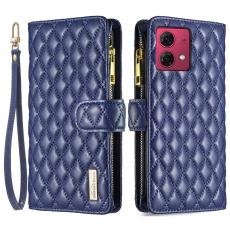 BINFEN BINFEN Motorola Moto G84 5G Fodral Multifunktionell Diamond Bl&aring; - Teknikhallen.se