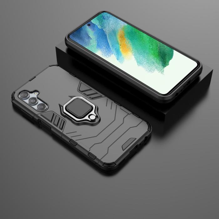 Bild 6,  Samsung Galaxy S23 FE Skal Hybrid Armor Ring Svart - Teknikhallen.se