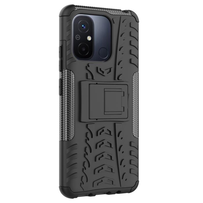 Bild 4,  Xiaomi Redmi 12C 4G Skal Ultimata Stöttåligt med Stöd Svart - Teknikhallen.se