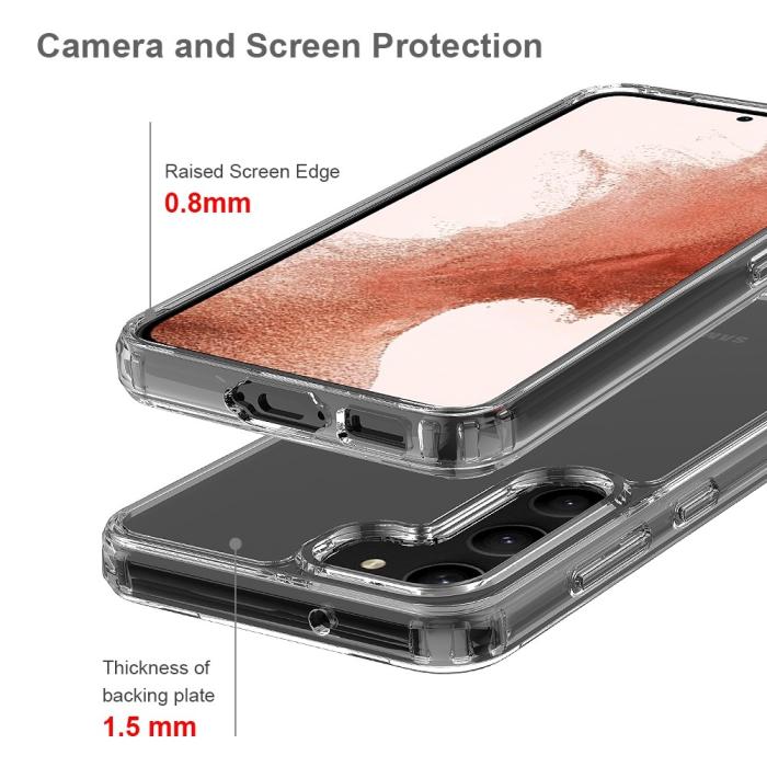 Bild 4,  Samsung Galaxy S23 Plus Skal Akryl/TPU Transparent - Teknikhallen.se