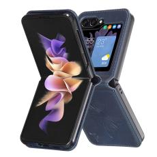  Galaxy Z Flip 6 / 7 FE Skal Fj&auml;ril Textur M&ouml;rk Bl&aring; - Teknikhallen.se