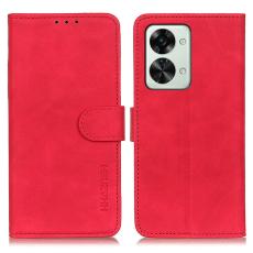 KHAZNEH KHAZNEH OnePlus Nord 2T 5G Fodral Retro L&auml;der R&ouml;d - Teknikhallen.se