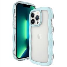  iPhone 15 Pro Max Skal Wavy Hybrid Transparent/Gr&ouml;n - Teknikhallen.se