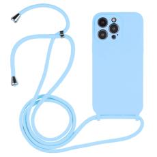  iPhone 15 Pro Max Skal Silikon Med Sn&ouml;re Bl&aring; - Teknikhallen.se