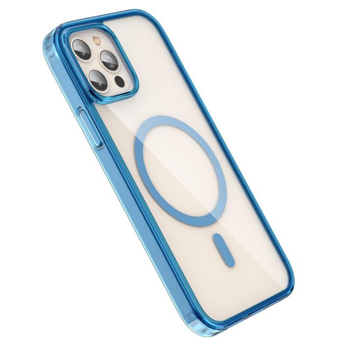 Bild 3, ColorPop ColorPop iPhone 12 Pro Max Skal CH MagSafe Transparent/Mörk Blå - Teknikhallen.se