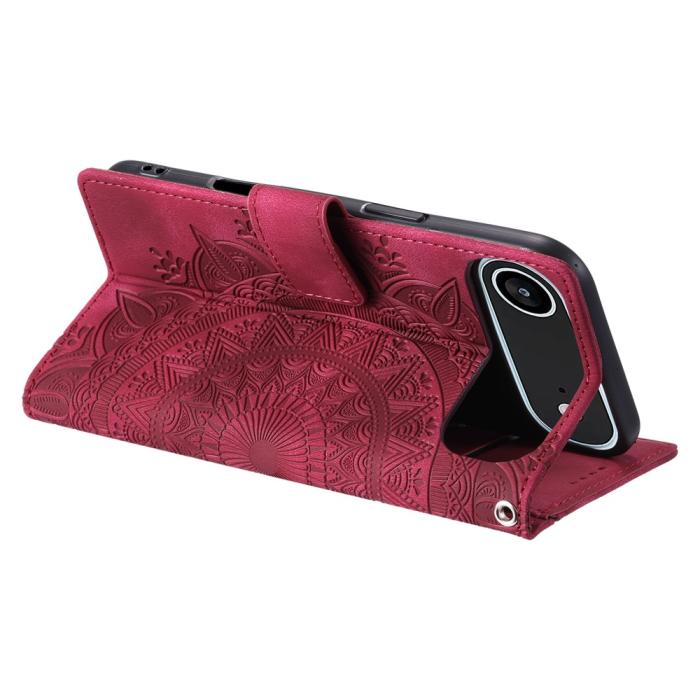 Bild 4,  iPhone Air Fodral Mandala Läder Rosa - Teknikhallen.se