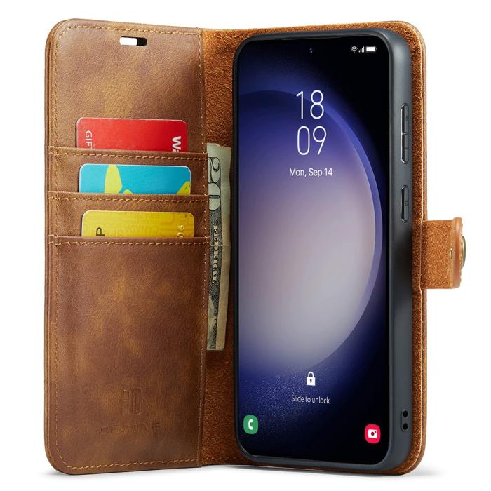 Bild 2, DG.MING DG.MING Galaxy S25 Plus 2in1 Magnet Fodral / Skal Brun - Teknikhallen.se