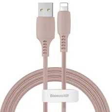 BASEUS BASEUS 1.2m Lightning Kabel 2.4A - Rosa - Teknikhallen.se