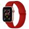  Nylon Armband Justerbart Apple Watch 41/40/38 mm - Röd - Teknikhallen.se