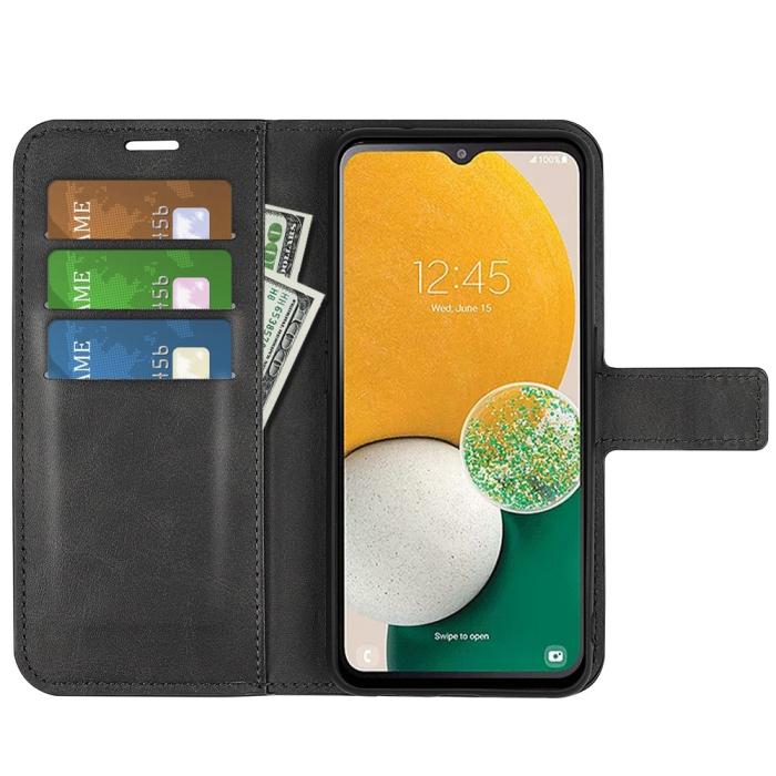 Bild 2,  Samsung Galaxy A14 4G/5G Fodral Läder Svart - Teknikhallen.se