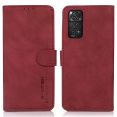 KHAZNEH KHAZNEH Xiaomi Redmi Note 11 4G Fodral Retro L&auml;der R&ouml;d - Teknikhallen.se