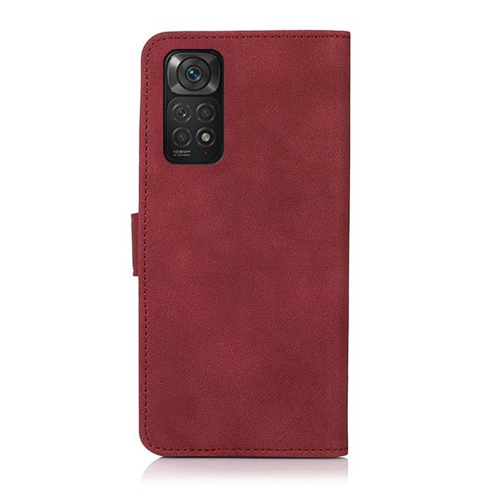 Bild 3, KHAZNEH KHAZNEH Xiaomi Redmi Note 11 4G Fodral Retro Läder Röd - Teknikhallen.se