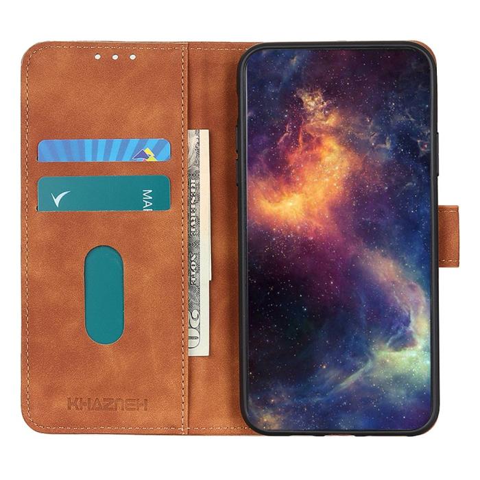 Bild 3, KHAZNEH KHAZNEH Motorola Moto G56 5G Fodral Läder Brun - Teknikhallen.se
