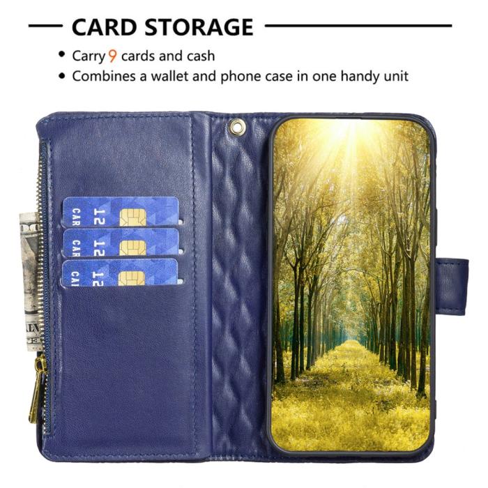 Bild 3, BINFEN BINFEN Motorola Moto G84 5G Fodral Multifunktionell Diamond Blå - Teknikhallen.se