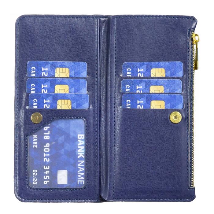 Bild 4, BINFEN BINFEN Motorola Moto G84 5G Fodral Multifunktionell Diamond Blå - Teknikhallen.se