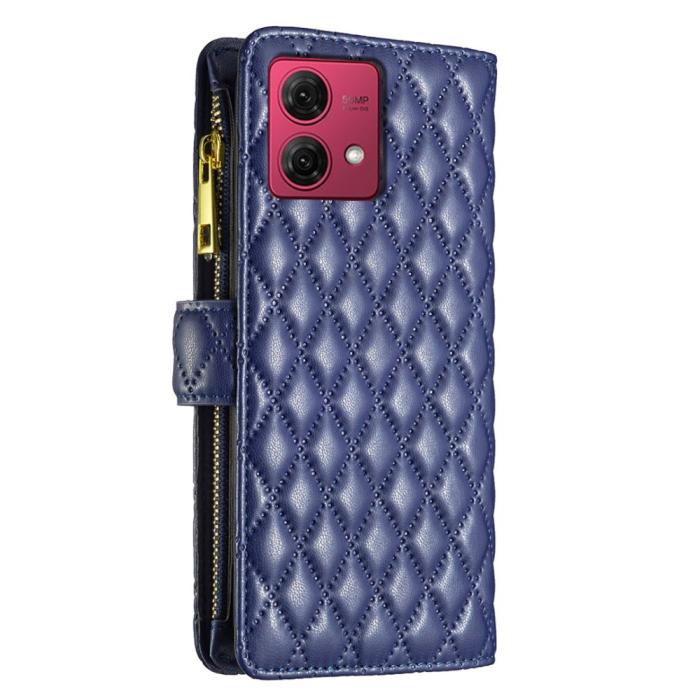 Bild 6, BINFEN BINFEN Motorola Moto G84 5G Fodral Multifunktionell Diamond Blå - Teknikhallen.se