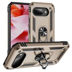  Google Pixel 9a Skal Shockproof Hybrid Ring Guld - Teknikhallen.se
