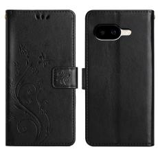  Google Pixel 10a Fodral Med Blommigt Tryck Svart - Teknikhallen.se