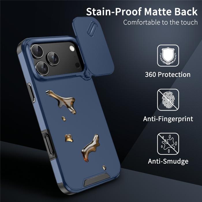 Bild 4,  iPhone 17 Pro Skal Hybrid Armor CamCover Blå - Teknikhallen.se