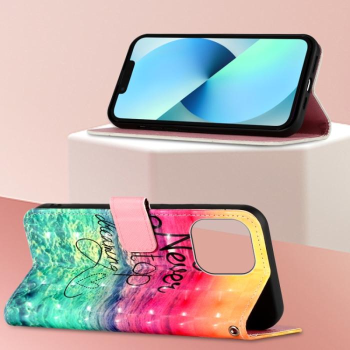Bild 3,  iPhone 14 Pro Fodral Med Tryck Never Stop Dreaming - Teknikhallen.se