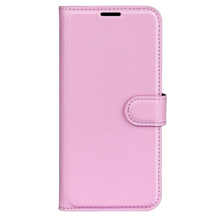 Bild 5,  Sony Xperia 1 VI Fodral Litchi Läder Ljus Rosa - Teknikhallen.se