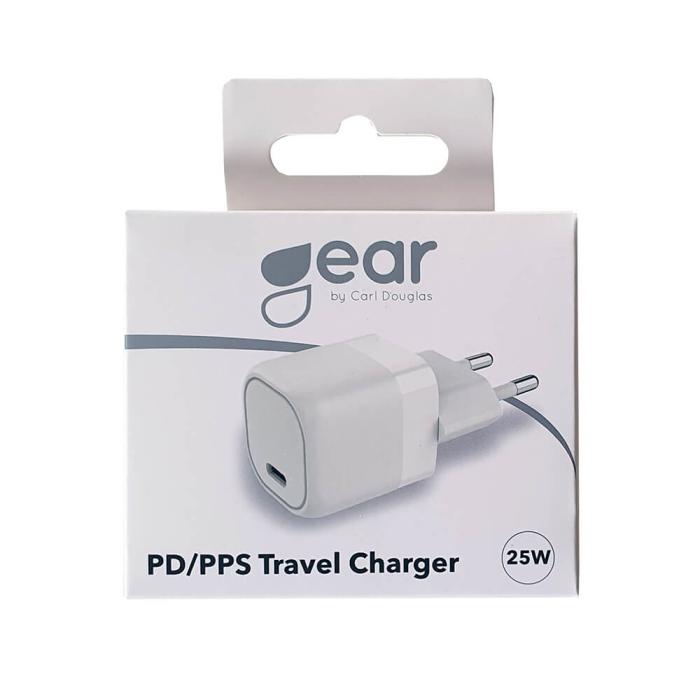 Bild 2, Gear GEAR 25W Väggladdare PD PPS USB-C Vit - Teknikhallen.se