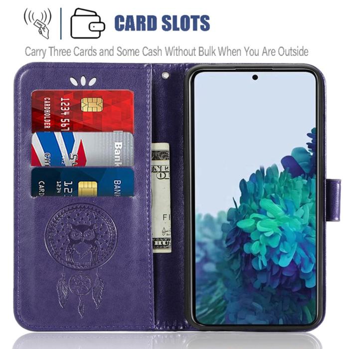 Bild 5,  Samsung Galaxy S22 Plus Fodral Owl Dreamcatcher Lila - Teknikhallen.se