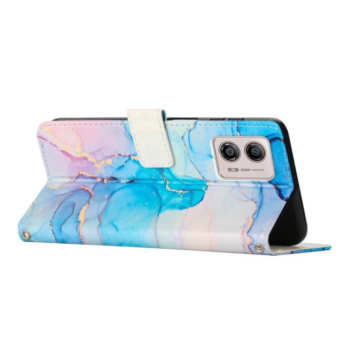 Bild 3,  Motorola Moto G13 / G23 / G53 5G Fodral Marmor Textur Grön/Rosa - Teknikhallen.se