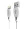 DUDAO Dudao 2m Lightning Kabel 2.4A - Vit - Teknikhallen.se