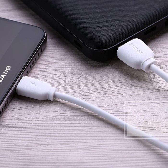 Bild 2, REMAX Remax 2.1A 1m Lightning Kabel - Vit - Teknikhallen.se